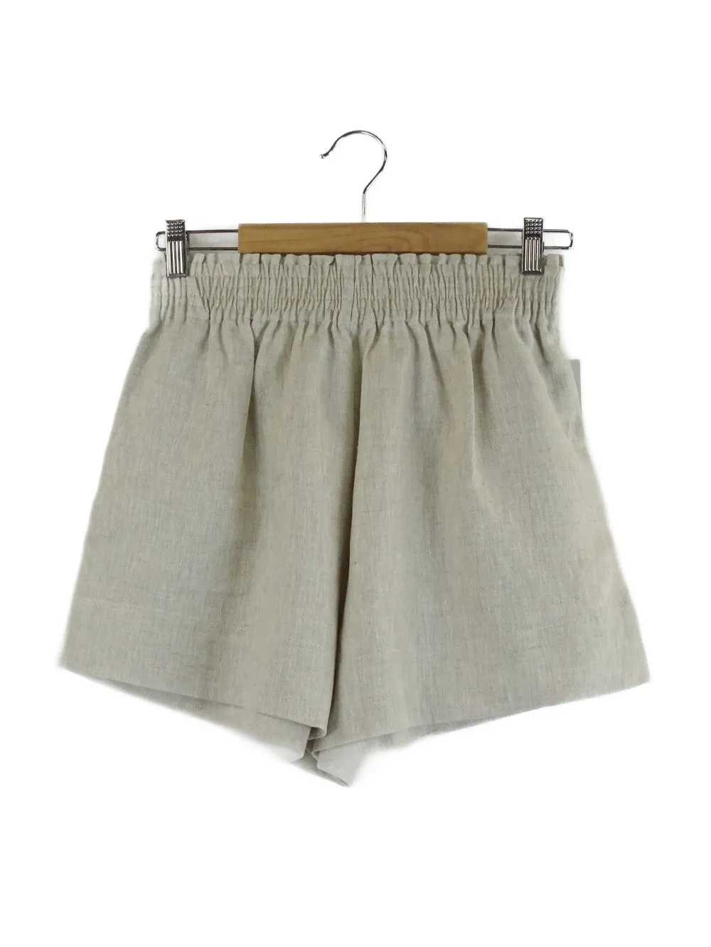 Amelius 'Ada' Beige Linen Shorts M | BNWT