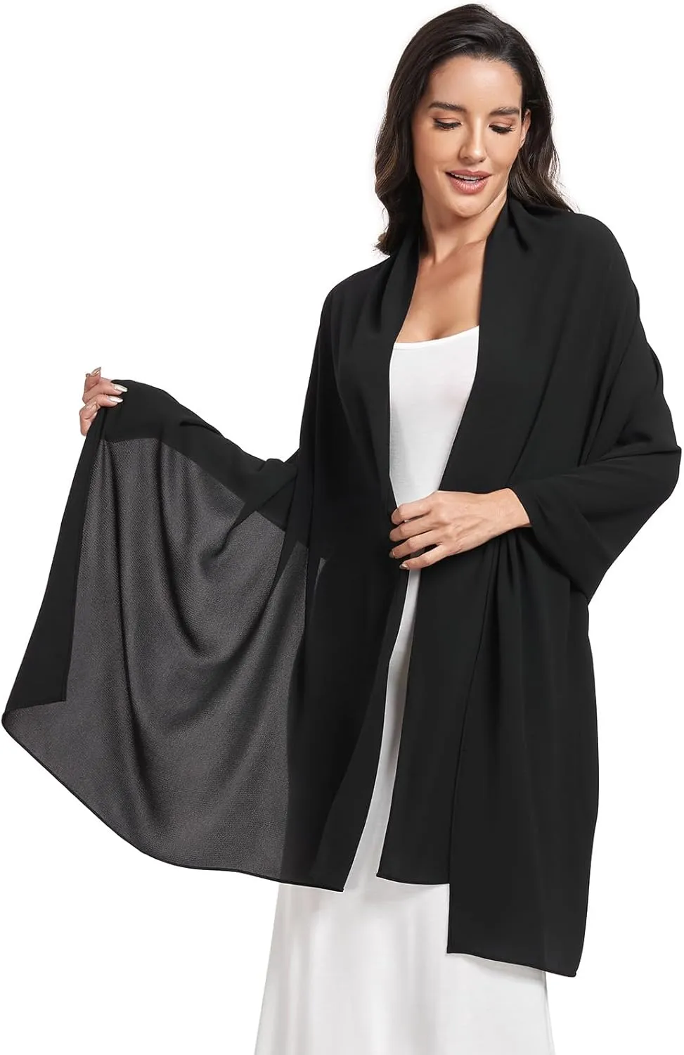 Chiffon Shawl and Wraps for Women Warm Scarves Wedding Evening Bridal Scarfs Pashmina Shawls