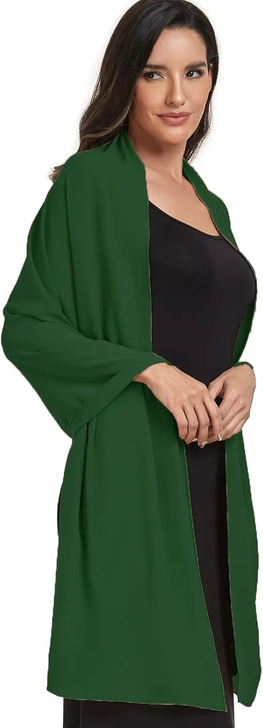 Chiffon Shawl and Wraps for Women Warm Scarves Wedding Evening Bridal Scarfs Pashmina Shawls