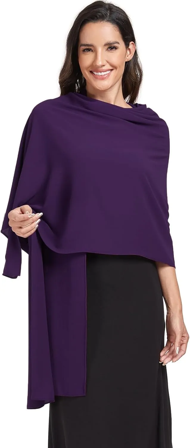 Chiffon Shawl and Wraps for Women Warm Scarves Wedding Evening Bridal Scarfs Pashmina Shawls