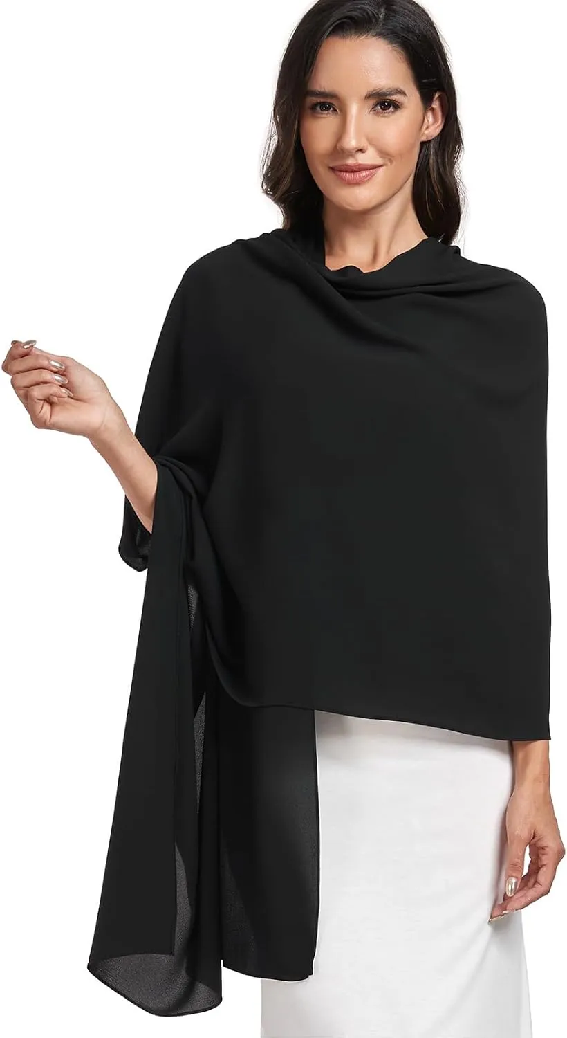 Chiffon Shawl and Wraps for Women Warm Scarves Wedding Evening Bridal Scarfs Pashmina Shawls