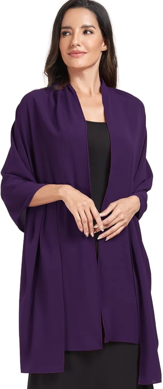 Chiffon Shawl and Wraps for Women Warm Scarves Wedding Evening Bridal Scarfs Pashmina Shawls