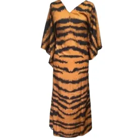 Exotic Mia Animal Print Kaftan Dress – Effortless Glam