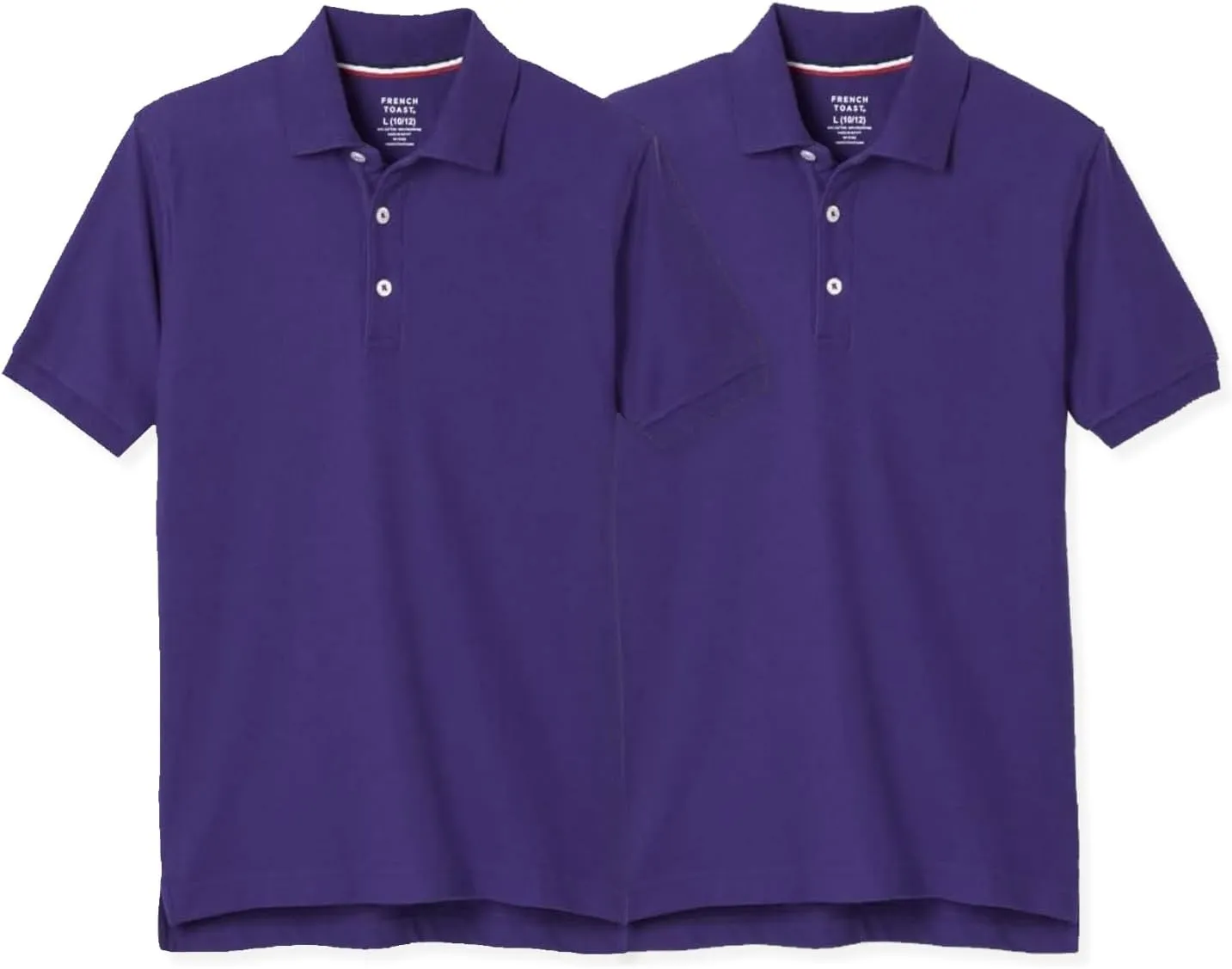 French Toast Boys' 2-Pack Short Sleeve Pique Polo Shirt