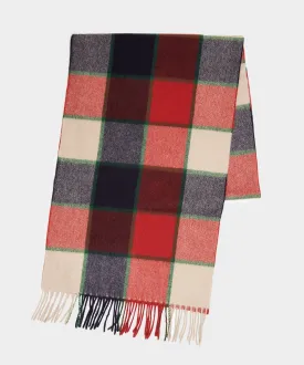 Joshua Ellis Cashmere Check Scarf