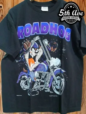 Looney Tunes Taz-Mania x Harley Davidson Roadhog - New Vintage Animation T shirt