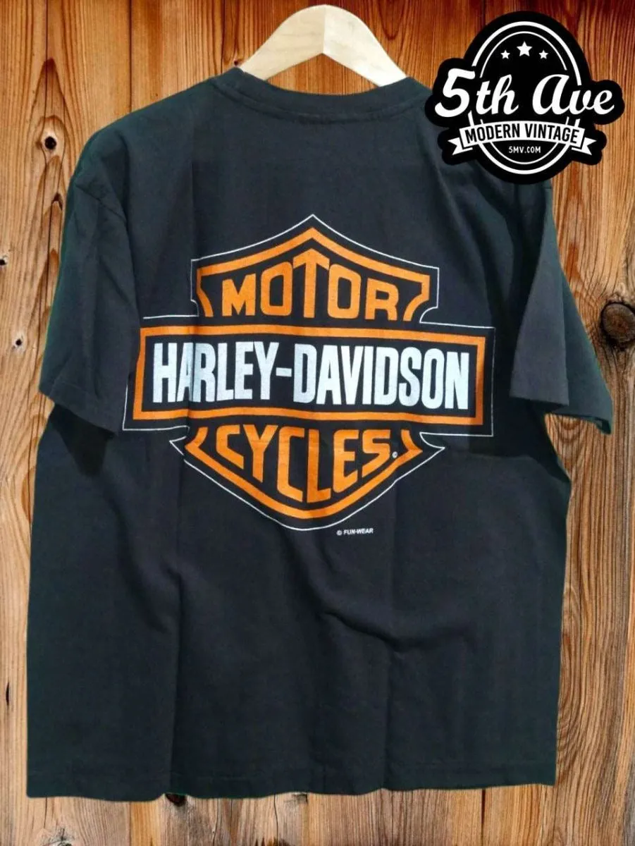 Looney Tunes Taz-Mania x Harley Davidson Roadhog - New Vintage Animation T shirt