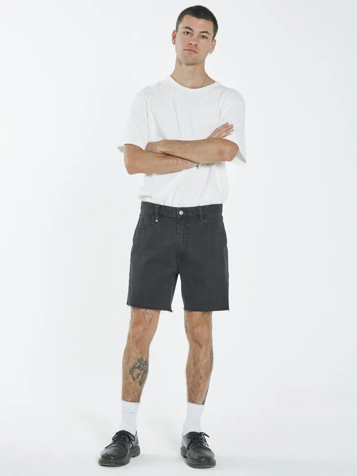 Mandude Denim Short - Aged Black