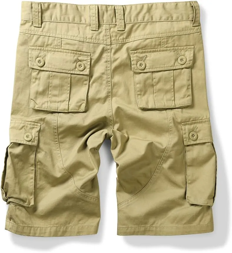 OCHENTA Men's Camo Cargo Shorts with 6 Pockets Casual Military Work Shorts