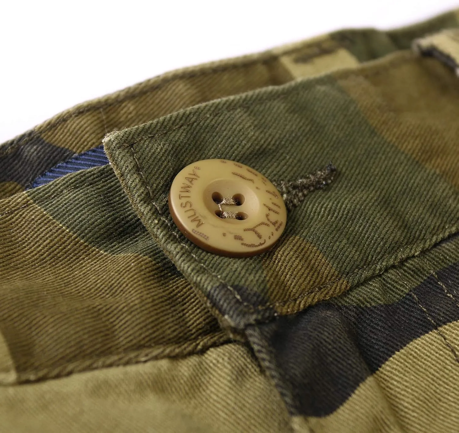 OCHENTA Men's Camo Cargo Shorts with 6 Pockets Casual Military Work Shorts