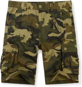 OCHENTA Men's Camo Cargo Shorts with 6 Pockets Casual Military Work Shorts