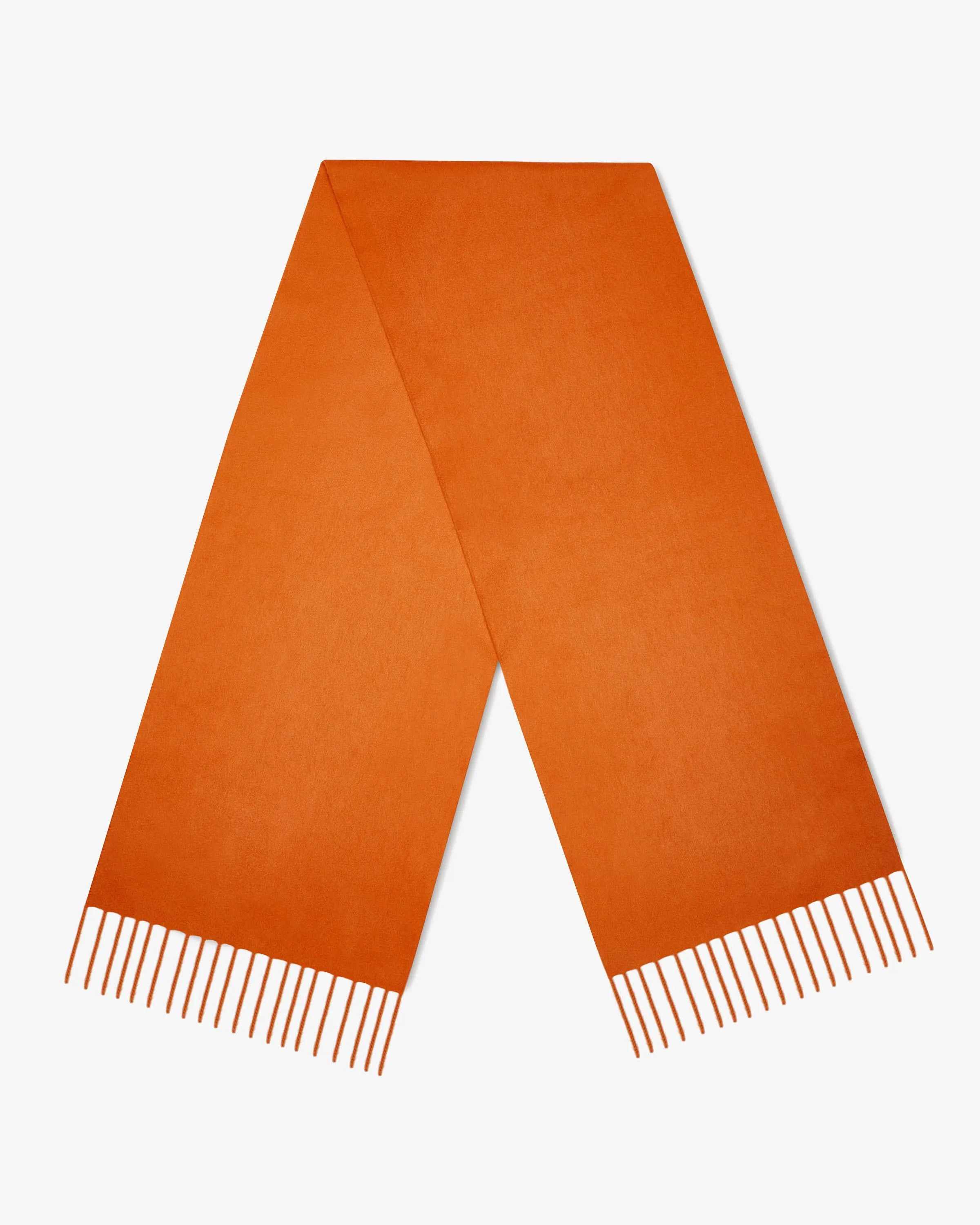 Pure Cashmere Scarf - Orange