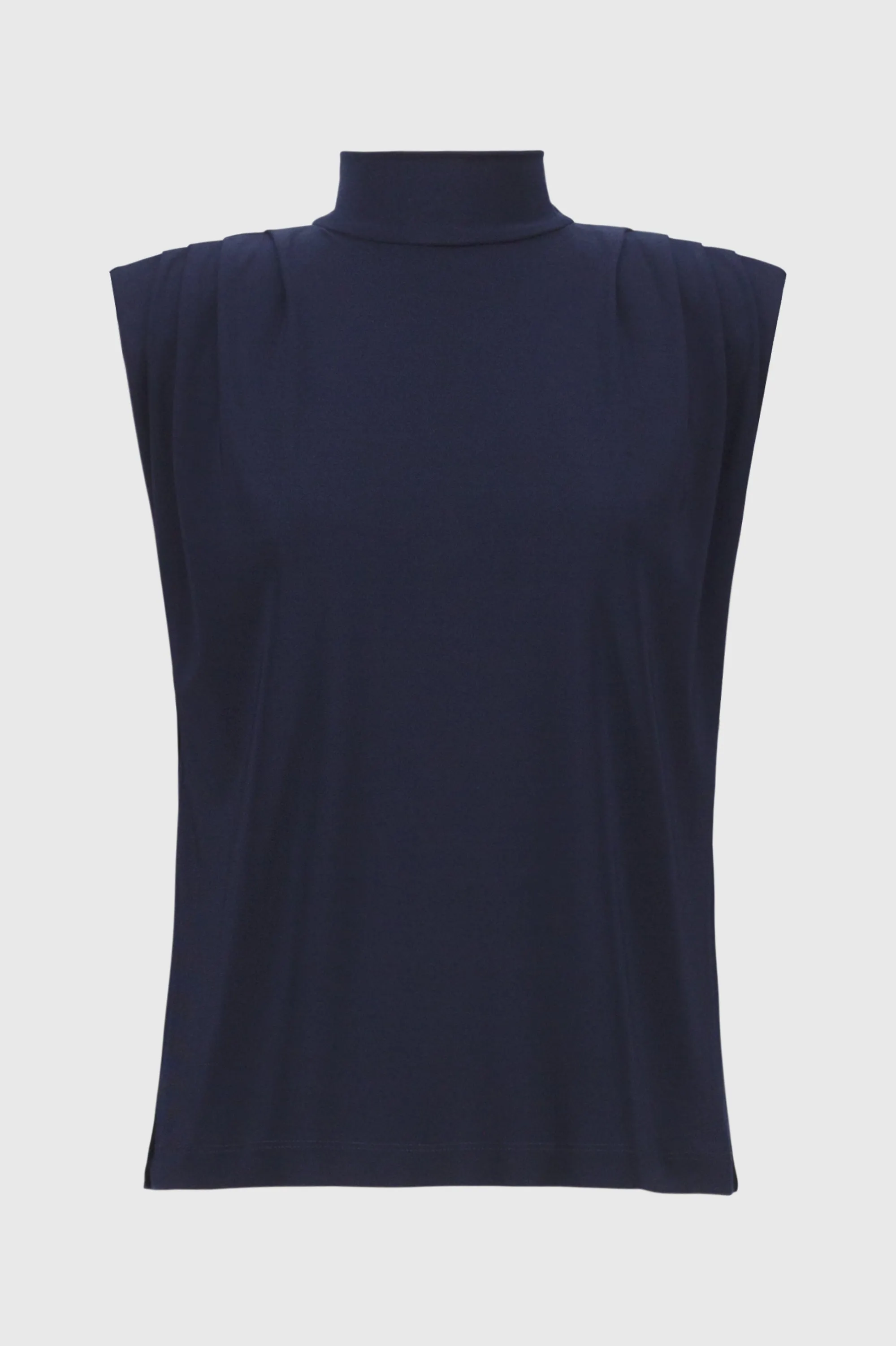 Structured Shouldered Sleeveless Top <span>251022<span>