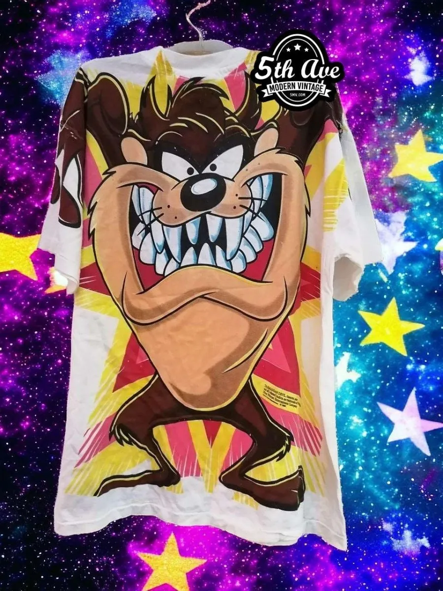 Taz Unleashed: The Ultimate Tasmanian Devil Overprint Tee