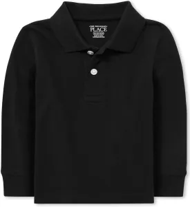 The Children'S Place Boys Long Sleeve Pique Polo